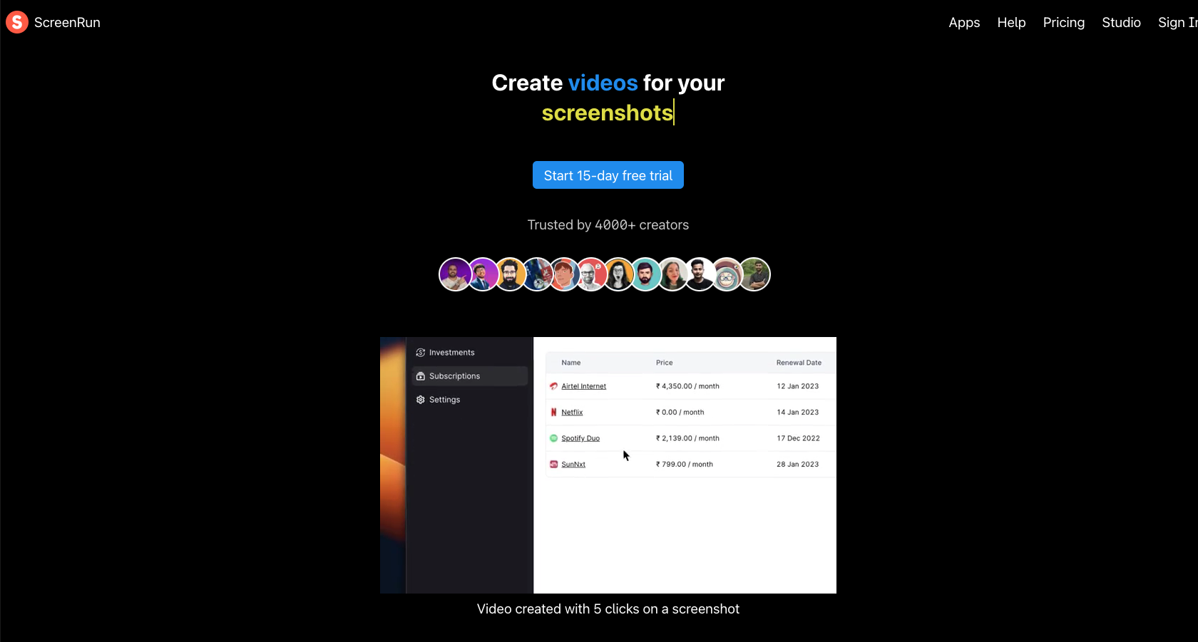 ScreenRun